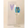 Hand-painted wine glass